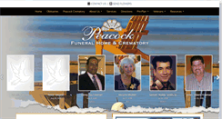 Desktop Screenshot of peacockfuneralhome.net